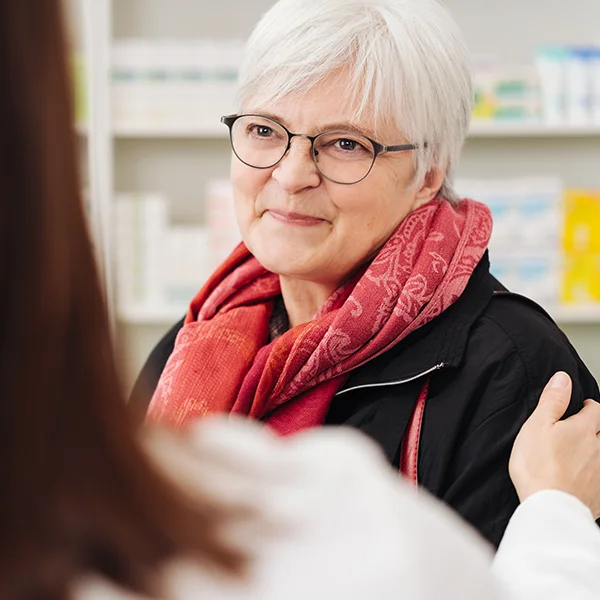 smiling diabetic woman